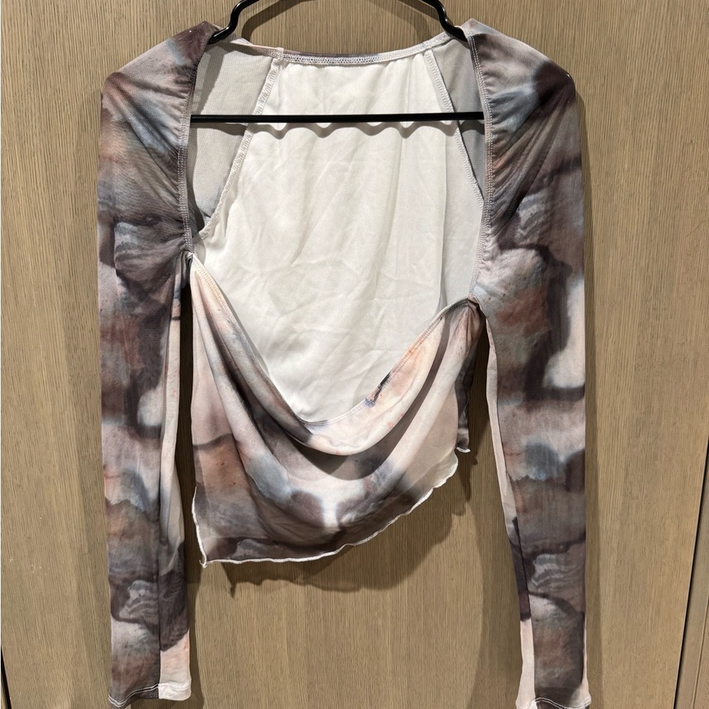 SHEIN Multicolor Drape Blouse